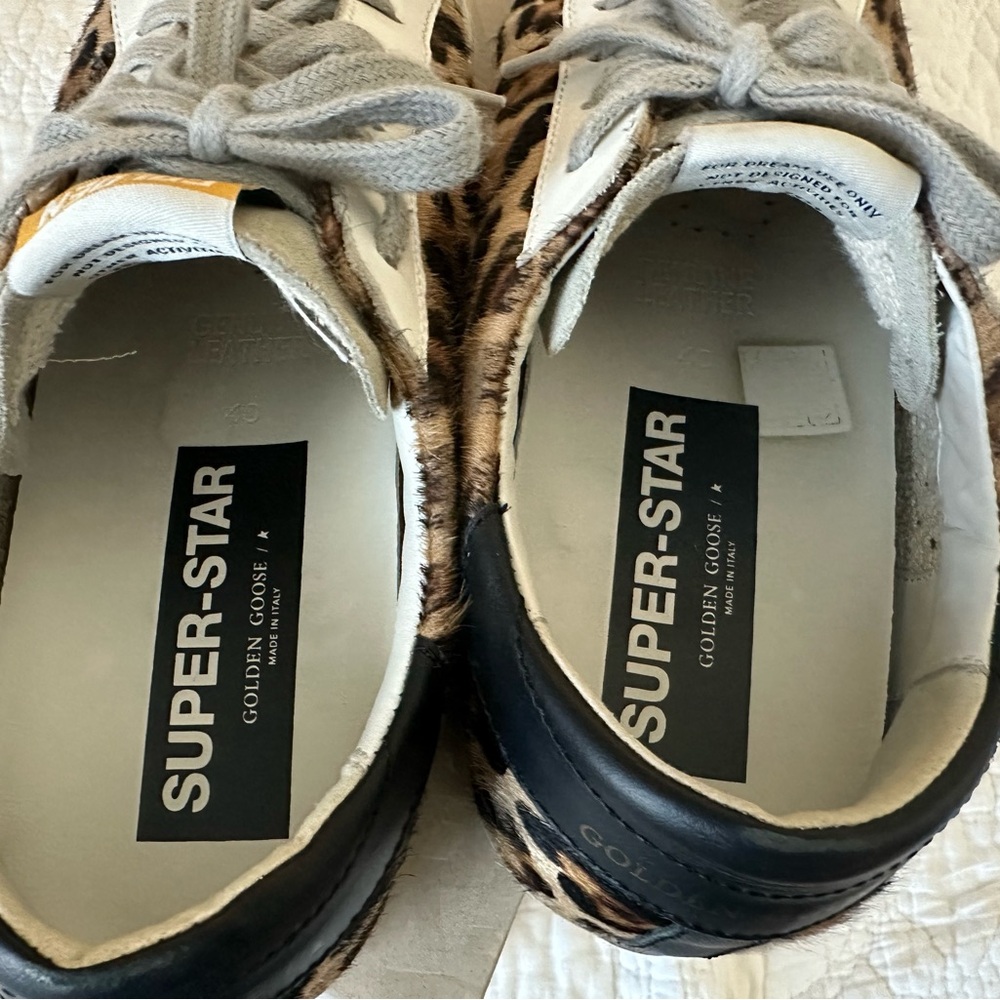 Golden Goose Super-Star Leooard Calf Hair sneakers size 40